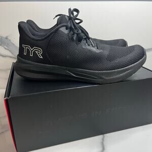 TYR Techknit RNR-1 Men's Size 7.5 Women's 9 US Black Trainers Athletic Shoes